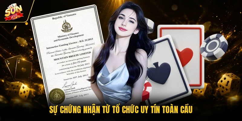 Sự chứng nhận từ tổ chức uy tín toàn cầu